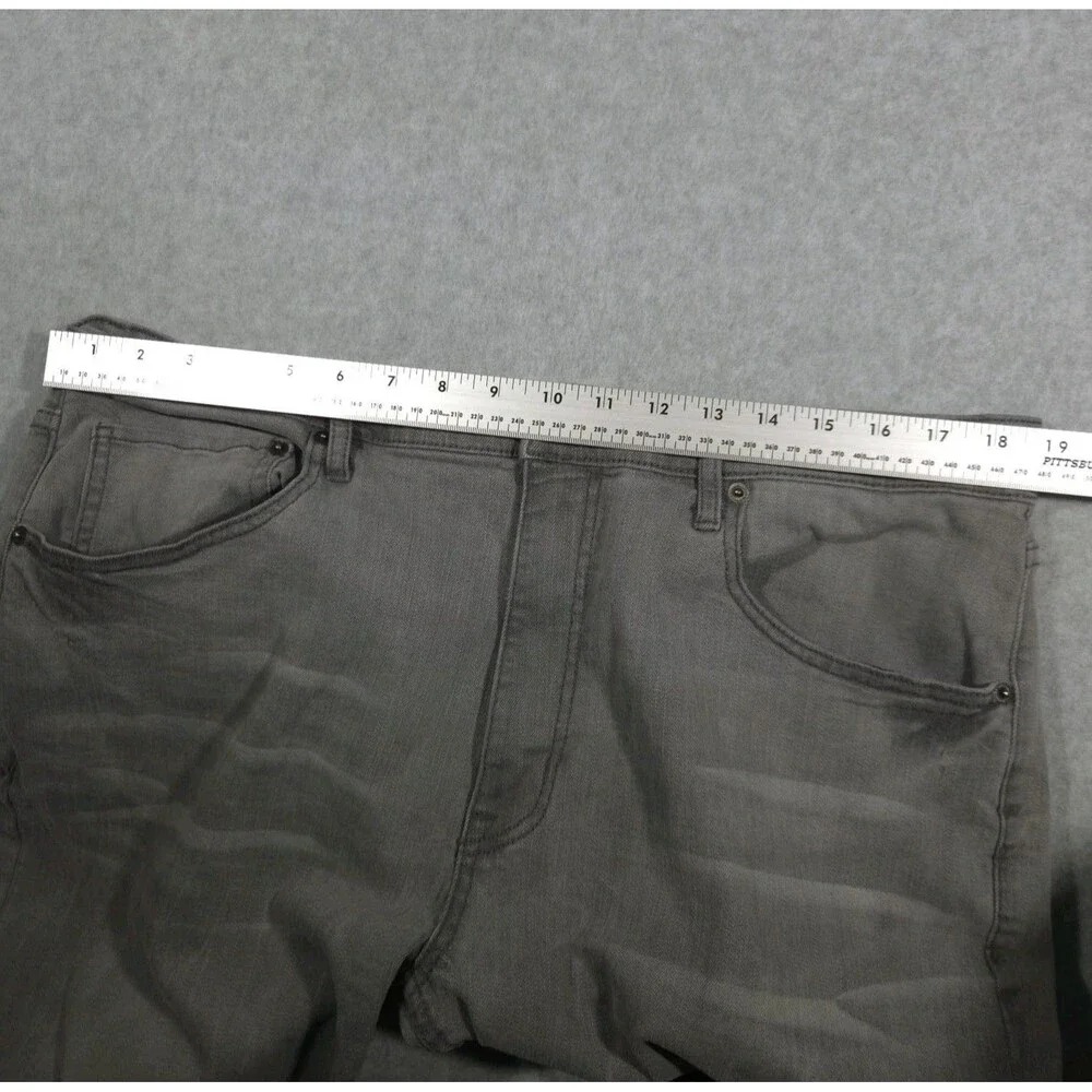 Arizona Jean Co Mens Size 38x34 Athletic Fit Gray Stretch Denim Pants
